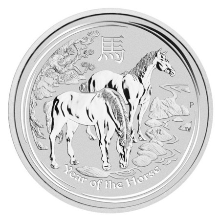 Strieborná minca 1 Oz Lunar Series II Year of the Horse 2014