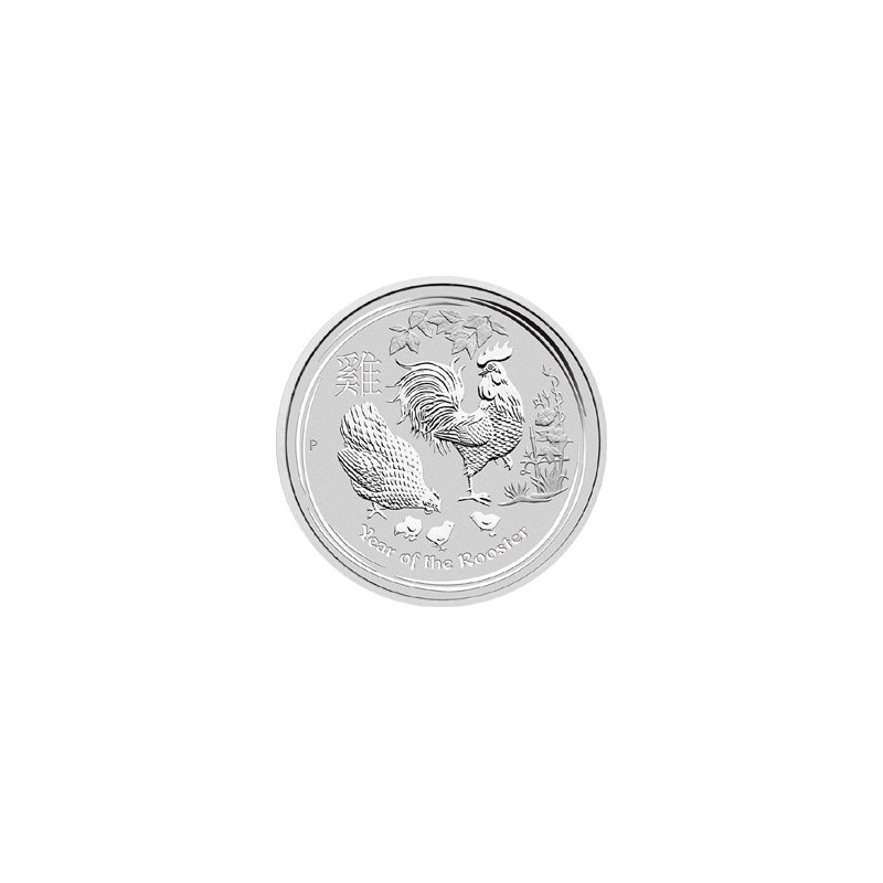 Strieborná minca 1 Oz Lunar Series II Year of the Rooster 2017