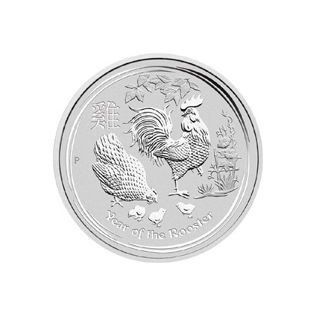 Strieborná minca 1 Oz Lunar Series II Year of the Rooster 2017