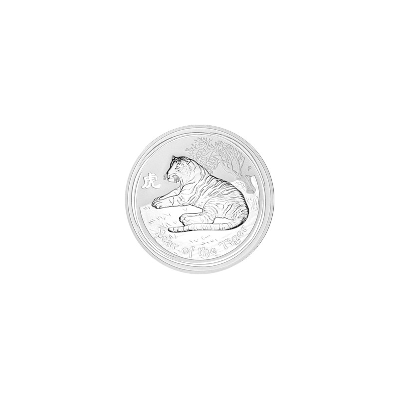 Strieborná minca 1 Oz Lunar Series II Year of the Tiger 2010