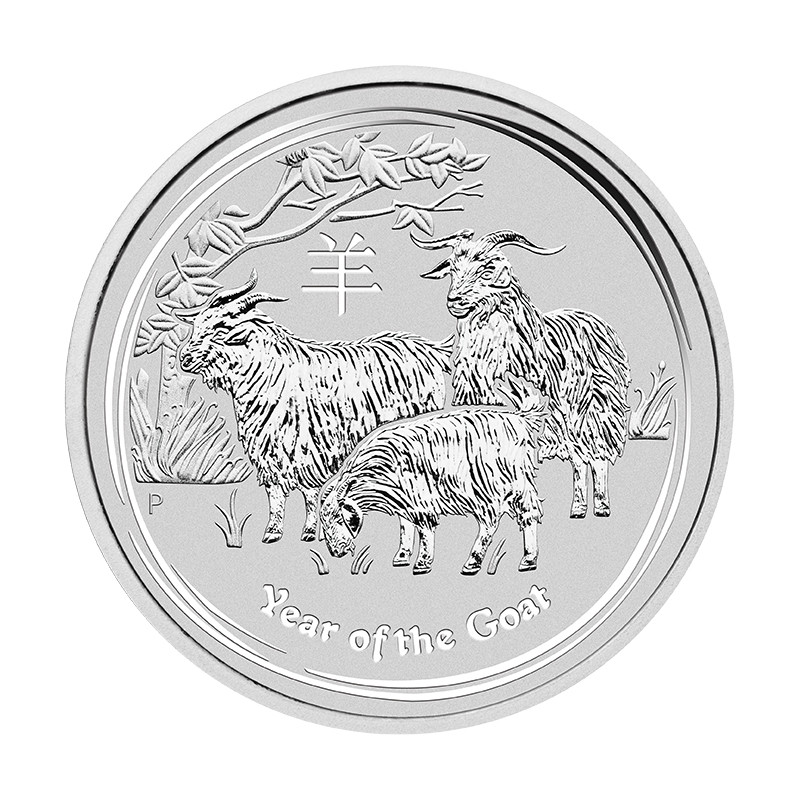 Strieborná minca 1 Kg Lunar Series II Year of the Goat 2015