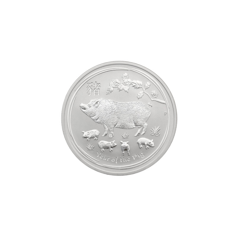 Strieborná minca 1 kg Lunar Series II Year of the Pig 2019