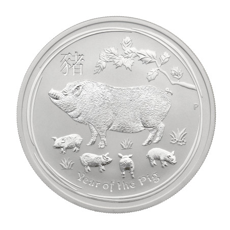 Strieborná minca 1 kg Lunar Series II Year of the Pig 2019