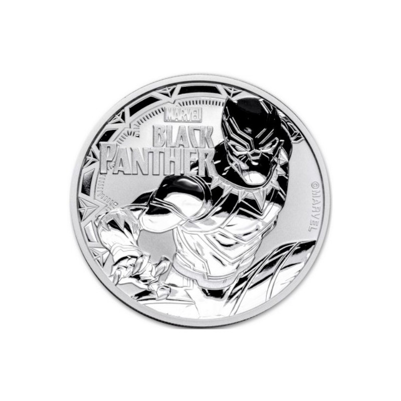 Strieborná minca 1 Oz Marvel Black Panther 2018