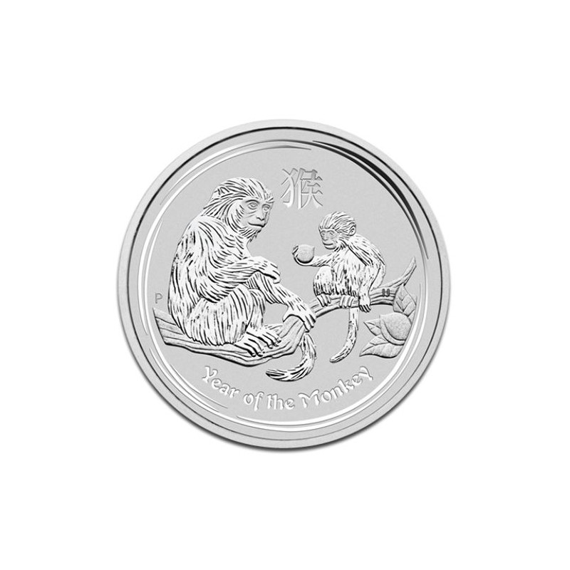 Strieborná minca 5 Oz Lunar Series II Year of the Monkey 2016