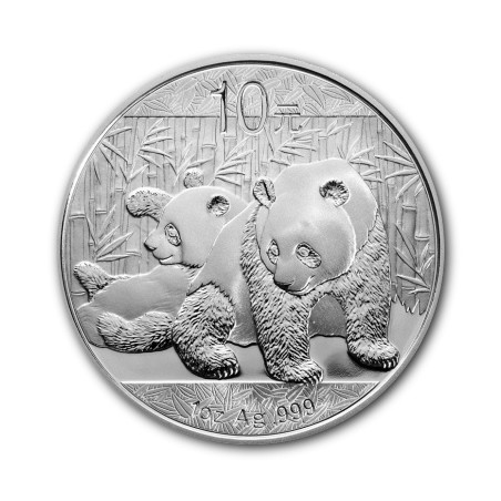 Stříbrná mince 1 Oz China Panda 2010