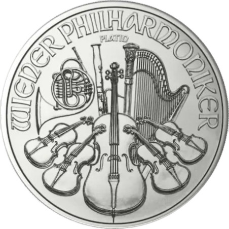 Platinová minca 1/25 Oz Wiener Philharmoniker 2025