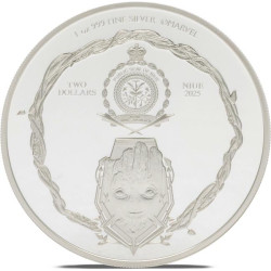 Strieborná minca 1 Oz Marvel Groot 2025 Proof