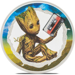 Strieborná minca 1 Oz Marvel Groot 2025 Proof