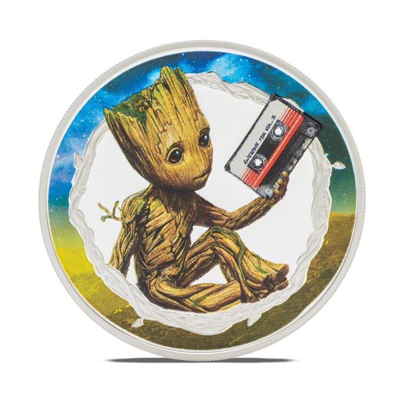 Strieborná minca 1 Oz Marvel Groot 2025 Proof