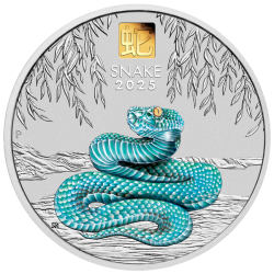 Strieborná minca 1 Kg Lunar Series III Year of the Snake 2025 Privy Mark