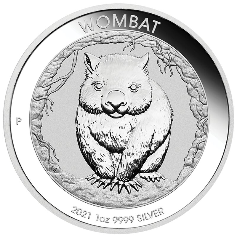 Strieborná minca 1 Oz Wombat 2021