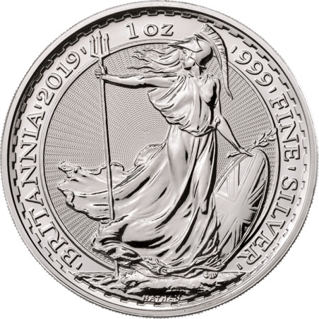 Strieborná minca 1 Oz Britannia 2019