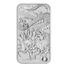 Strieborná minca v tvare zliatku 1 Oz Rectangular Dragon 2022