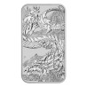 Strieborná minca v tvare zliatku 1 Oz Rectangular Dragon 2023