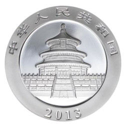 Strieborná minca 1 Oz China Panda 2013