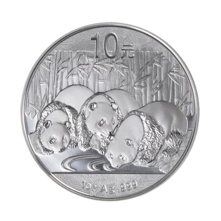 Strieborná minca 1 Oz China Panda 2013