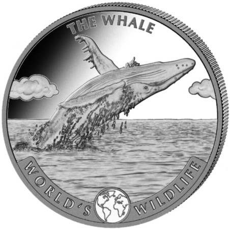 Strieborná minca 1 Oz World's Wildlife The Whale 2020