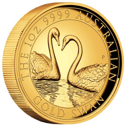 Zlatá minca 1 Oz Australian Swan Proof High Relief