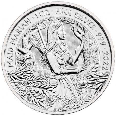 Strieborná minca 1 Oz Mýty a legendy - Maid Marian 2022