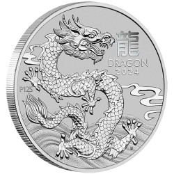 Platinová minca 1 Oz Lunar Series III Year of Dragon 2024