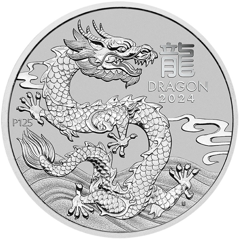Platinová minca 1 Oz Lunar Series III Year of Dragon 2024