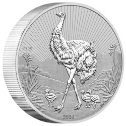 Strieborná minca 2 Oz Next Generation Emu 2024