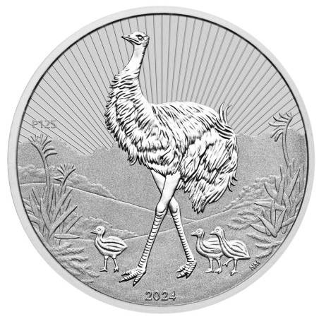 Strieborná minca 2 Oz Next Generation Emu 2024