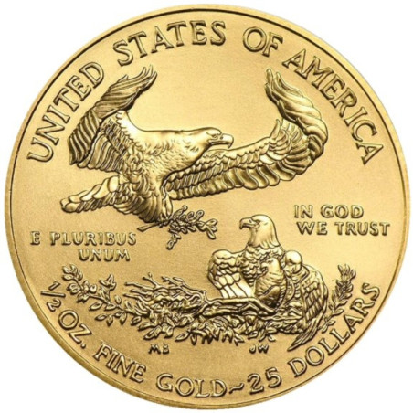 Zlatá minca 1/2 Oz American Eagle 2021 typ 1