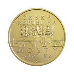 Zlatá minca 1/2 Oz Barokový most v Námestí nad Oslavou 2012
