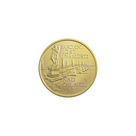 Zlatá minca 1/2 Oz Barokový most v Námestí nad Oslavou 2012