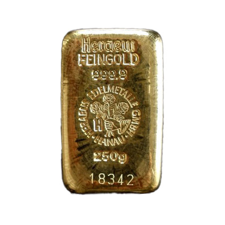 Zlatá tehlička 250 g Heraeus