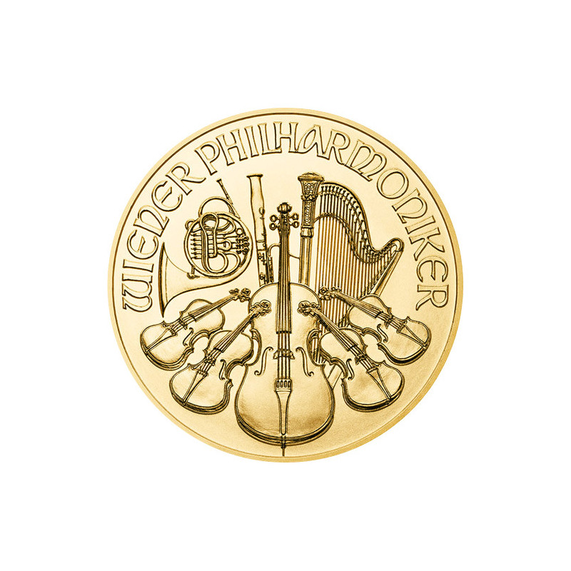 Zlatá minca 1 Oz Wiener Philharmoniker rôzne roky