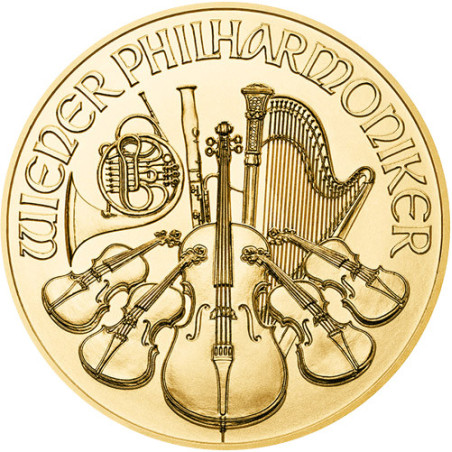 Zlatá minca 1 Oz Wiener Philharmoniker rôzne roky