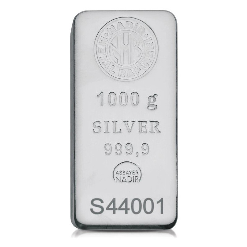 Strieborný zliatok 1 Kg Nadir Metals Rafineri