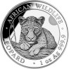Strieborná minca 1 Oz African Wildlife Leopard 2025