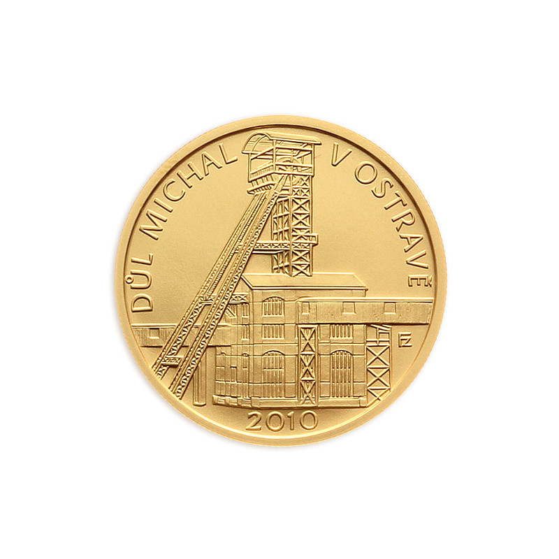 Zlatá minca 1/4 Oz Baňa Michal v Ostrave 2010 Proof