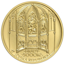 Zlatá minca 5000Kč 1/2 Oz Hrad Bezděz 2016 Standart
