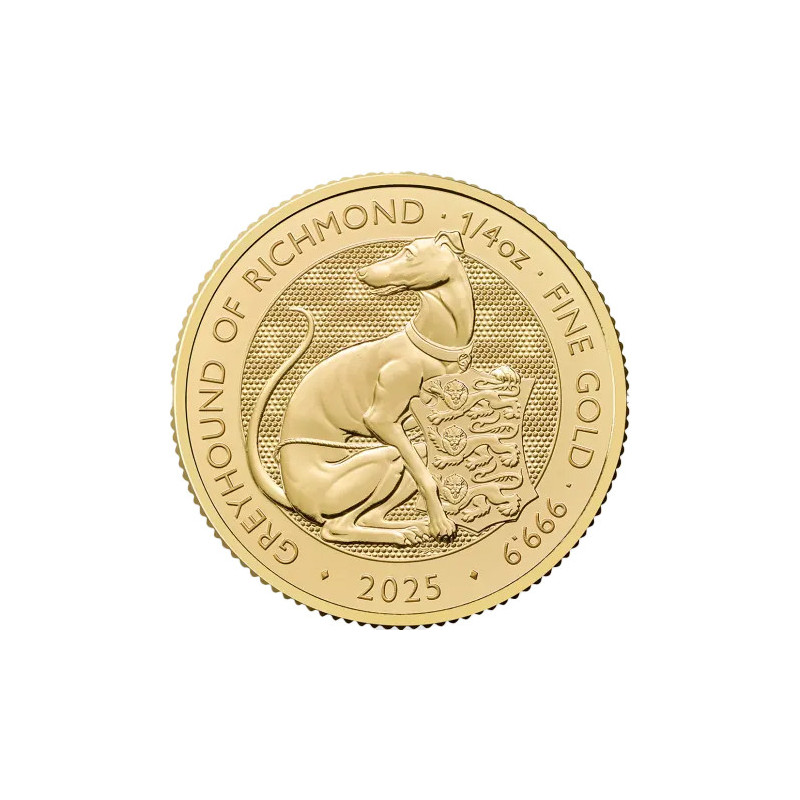 Zlatá minca 1/4 Oz The Tudor Beasts Greyhound of Richmond 2025