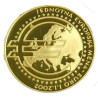 Zlatá minca 1/4 Oz medaily na zavedenie Euro meny