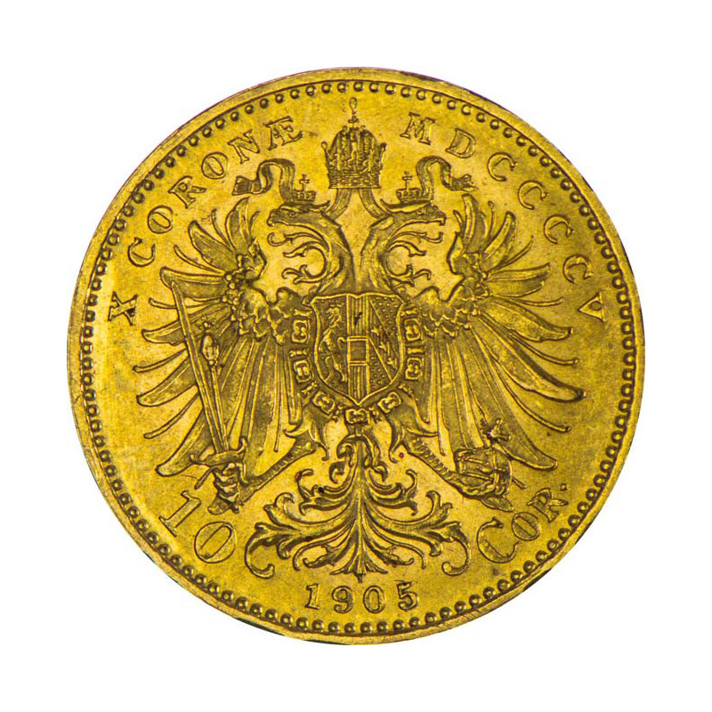 Zlatá minca 10 Korún Františka Jozefa I. rôzne roky (1892-1911)
