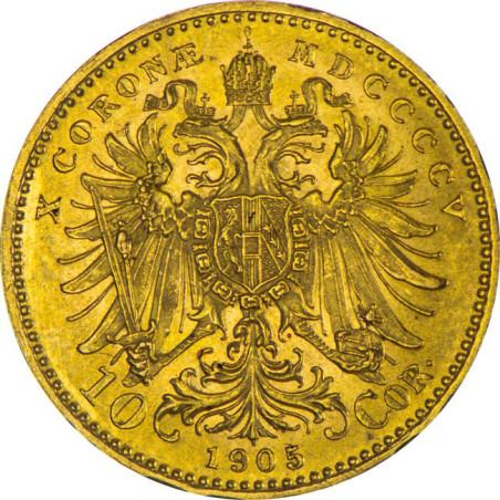 Zlatá minca 3,38 g 10 Korún Františka Jozefa I. 1892-1911