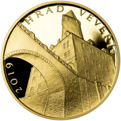 Zlatá minca 5000 Kč 1/2 Oz Hrad Veverí 2019 Proof