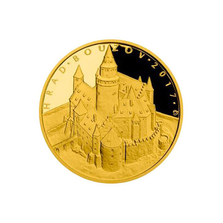 Zlatá minca 1/2 Oz 5000 Kč Hrad Bouzov 2017 Proof