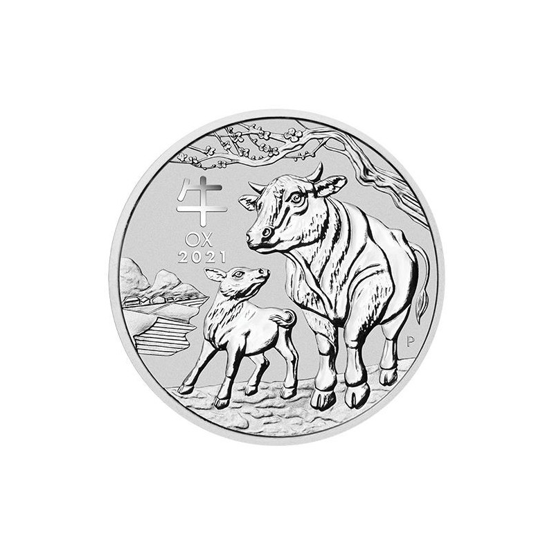 Strieborná minca 1 Oz Lunar Series III Year of the Ox 2021