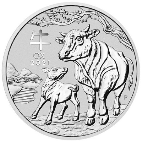 Strieborná minca 1 Oz Lunar Series III Year of the Ox 2021