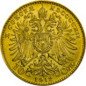 Zlatá minca 3,38 g 10 Korún Františka Jozefa I. 1912 Novorazba
