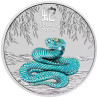 Strieborná minca 1 Oz Lunar Series III Year of the Snake 2025 Kolorovaná