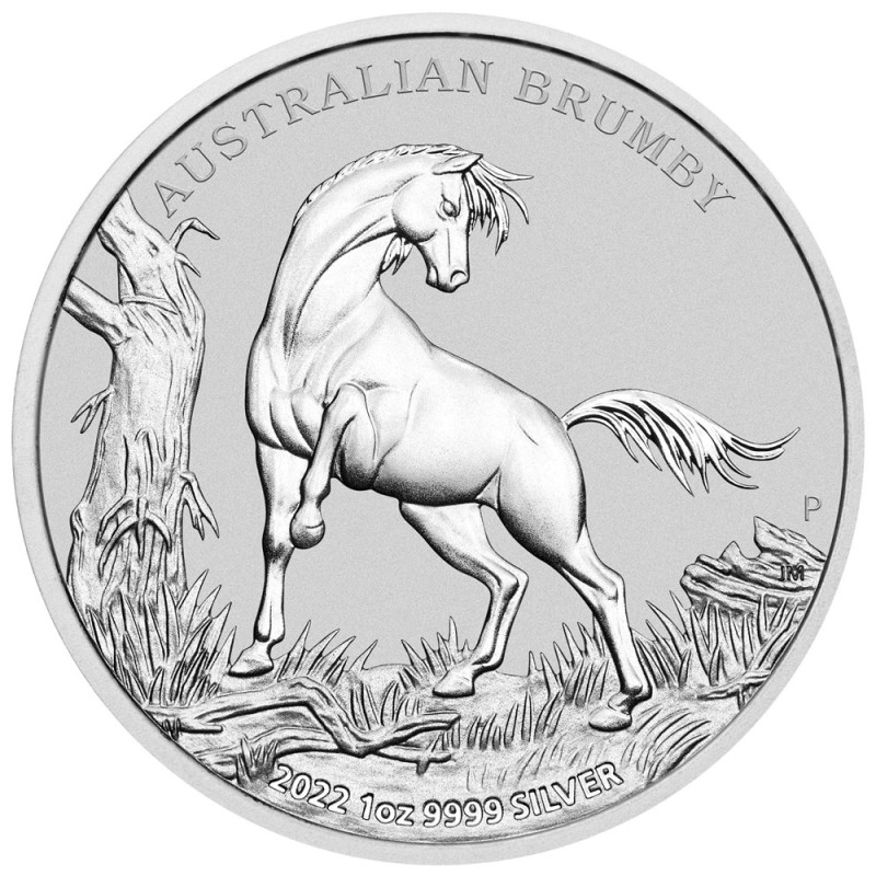 Strieborná minca 1 Oz Australian Brumby Horse 2022