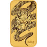 Zlatá minca v tvare zliatku 1 Oz Rectangular Dragon 2025